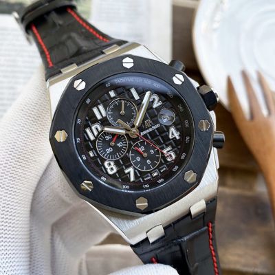 Replica Audermars Piguet Royal Oak Offshore Chronograph Black Bezel Watch 42mm