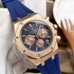 Replica Audemars Piguet Royal Oak Blue Chronograph Dial 44mm Quartz Watch