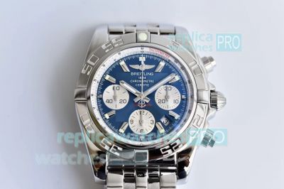 GF Factory Watches - Aisa 7750 Breitling Chronomat Blue Dial SS Case Watch