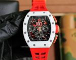 Superclone Swiss Richard Mille RM11 red rubber strap red inner bezel watch