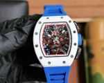 Superclone Richard Mille RM11 blue rubber strap red inner bezel watch